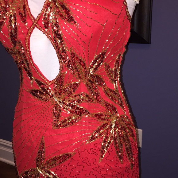 Vintage beaded gown SHOMAX ORIGINALS - Picture 2 of 4